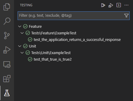 https://docsPHPUnit Test Explorer - дерево тестів у VS Code.devsense.com/vscode/imgs/test-view.png